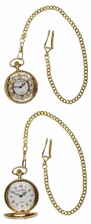 A photo of a Gold Antique Design Pocket Watch